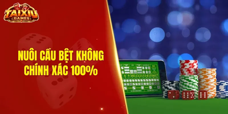 Nuôi cầu bệt không đảm bảo khả năng chính xác 100%